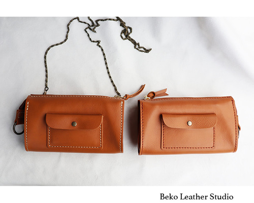 ショルダーの財布/革の大きな長財布/左利き右利き財布/LV-camel スマホ
