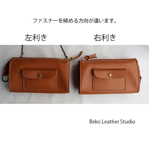ショルダーの財布/革の大きな長財布/左利き右利き財布/LV-camel スマホ