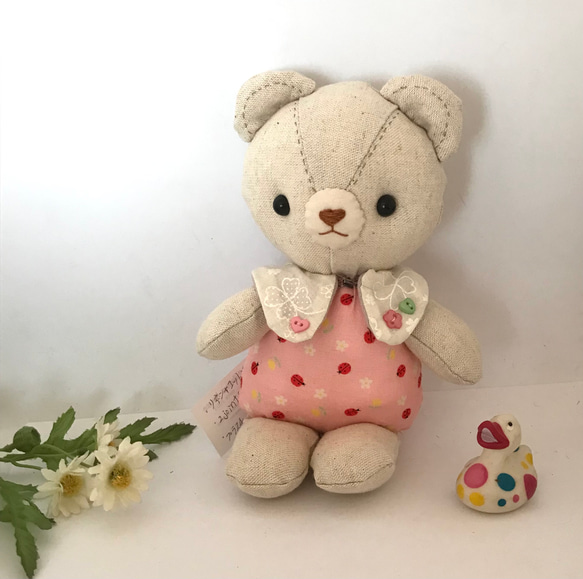 ちびちびのクマ ハンドメイド ぬいぐるみ テディベア ミニチュア