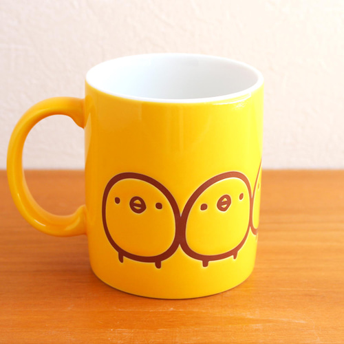 ひよこさん5匹のマグカップ（2022年復刻版） マグカップ ひよこのもり