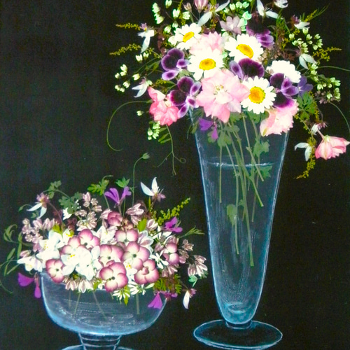 押し花アート 庭の花を集めて（押し花絵） その他アート 明日果 通販