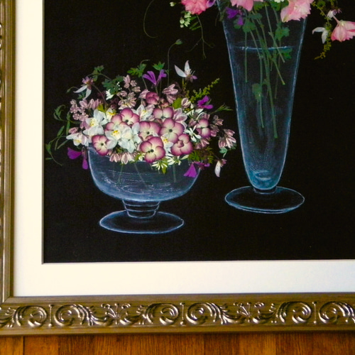 押し花アート 庭の花を集めて（押し花絵） その他アート 明日果 通販