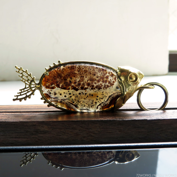 モンタナ アゲート フィッシュ チャーム / Agate Fish charms 1枚目の画像