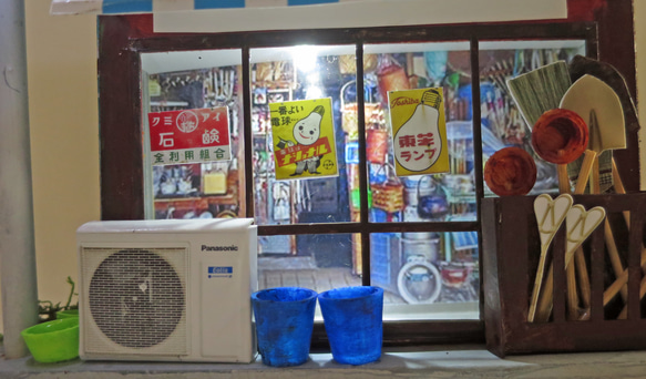 「リアル電飾」　下町の雑貨やさん　着色済・組立キット　ジオラマ　ミニチュア 3枚目の画像