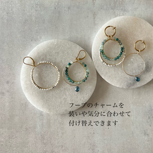 再販】フープ 着せ替えチャーム/ピアス/イヤリング【グランディディエ 