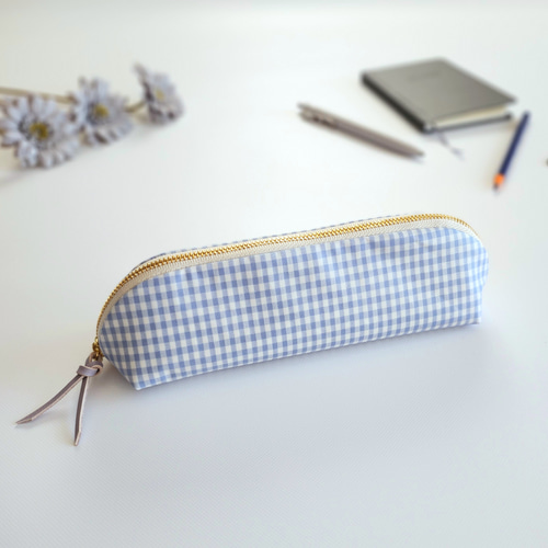 ハンドメイド　市松模様　ポーチ　メガネケース　ペンケース　など ハンドメイド手縫い刺繍幾何学模様ポーチ 眼鏡ケース ペンケース