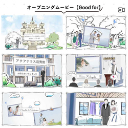 オープニングムービー【Good for】#結婚式#アニメ風#可愛い#ウェディングムービー 2枚目の画像