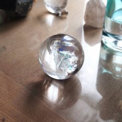 【送料無料】水晶丸玉 スフィア 31ミリ 4枚目の画像