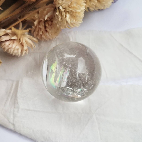 【送料無料】水晶丸玉 スフィア 31ミリ 5枚目の画像