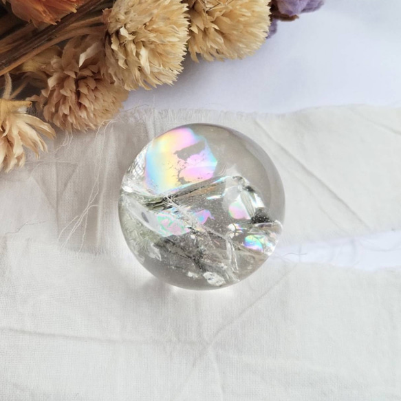 【送料無料】水晶丸玉 スフィア 31ミリ 1枚目の画像