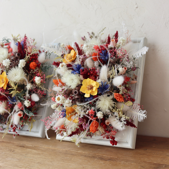 ドライフラワー★可愛いフレームアレンジメント★ 1_bc3514dce12521d02682f9847c84