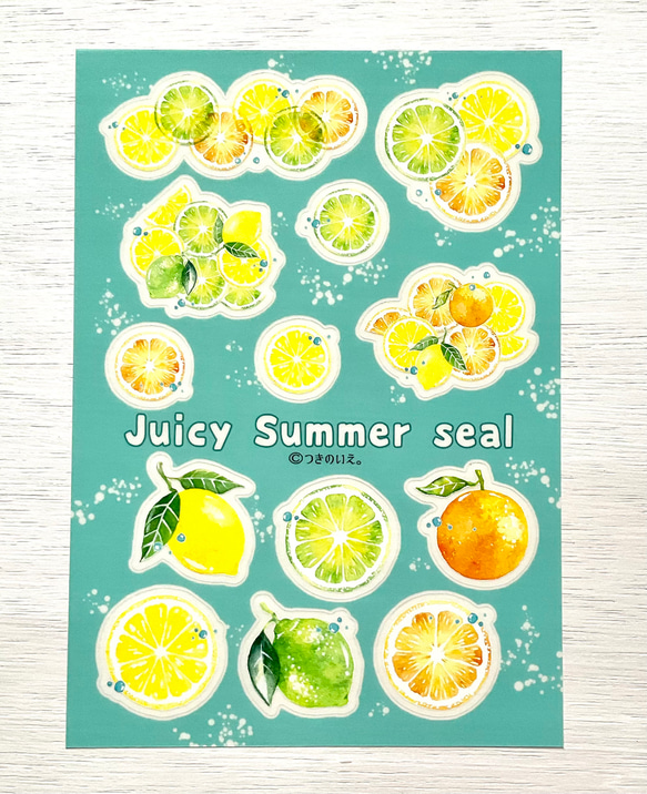 Juicy  Summer クリアシール 2枚目の画像