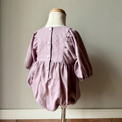 泡泡袖連身衣 / Karami 編織泡泡袖連身衣 / 嬰兒禮物 第14張的照片