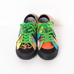 Millie / 尺寸 24.0 公分鞋匠的翻版運動鞋皮革彩色拼布 第11張的照片