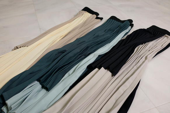 【SALE】バイカラー プリーツ スカート 2枚重ね きれいめ 18枚目の画像