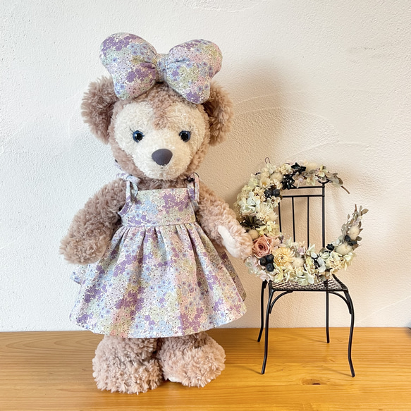 専用 シェリーメイ ハンドメイド チュール ワンピース パープルお花・オレンジ色 Sサイズ シェリーメイ 花柄ワンピース その他雑貨 petit-chaton