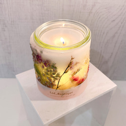 Botanical flower candle(ブルーパフューム) LEDティーライトキャンドル付き 送料無料 6枚目の画像