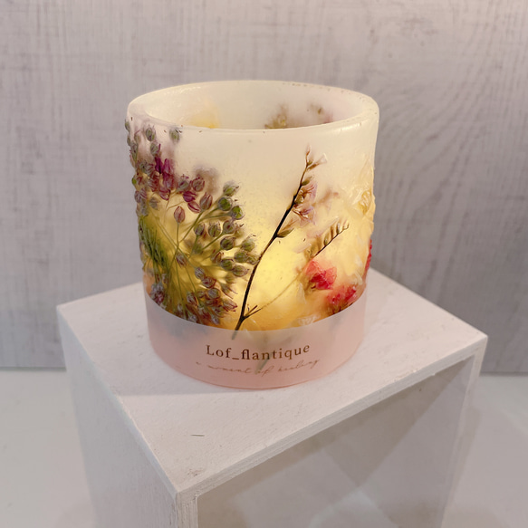 Botanical flower candle(ブルーパフューム) LEDティーライトキャンドル付き 送料無料 5枚目の画像