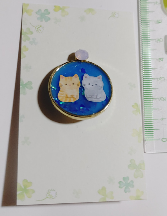 【ハンドメイド】猫 ポニーフック 4枚目の画像