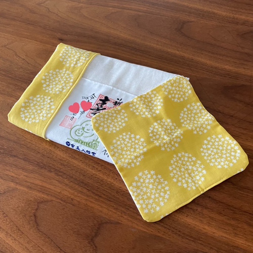 お持ちの腹帯でリメイク☆おくるみ作ります ＋おまけハンカチ付き 雑貨