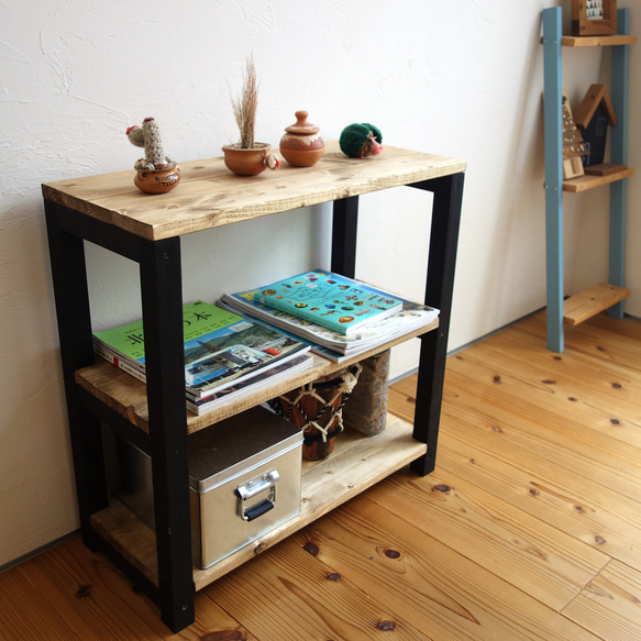 組立不要】本棚 ブラウン 本棚・ラック・カラーボックス ダーク