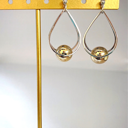 double ring &ball pierce（silver） 3枚目の画像