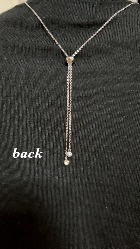 SWP long necklace（silver） 5枚目の画像