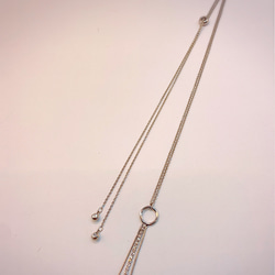 SWP long necklace（silver） 6枚目の画像