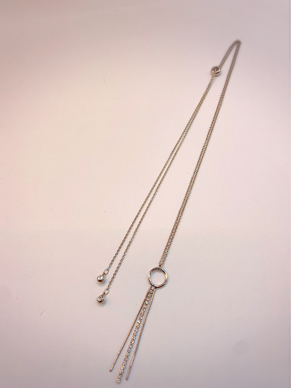 SWP long necklace（silver） 6枚目の画像