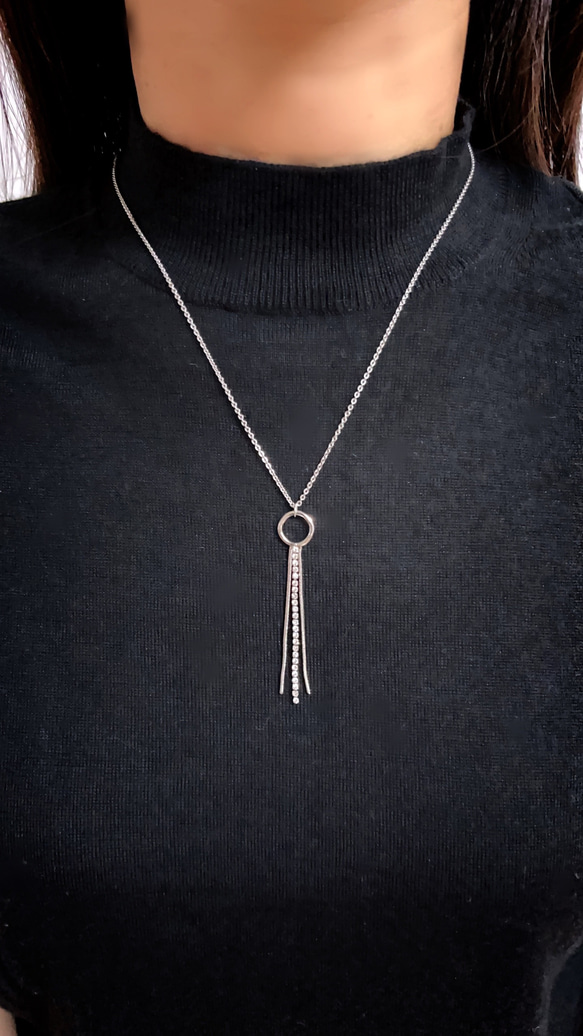 SWP long necklace（silver） 7枚目の画像