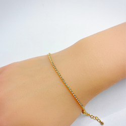 crystal gold bracelet 3枚目の画像