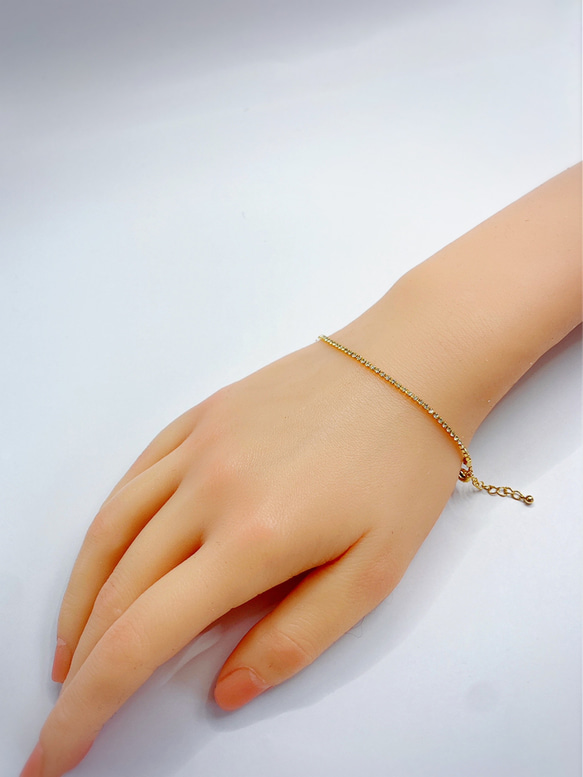 crystal gold bracelet 2枚目の画像