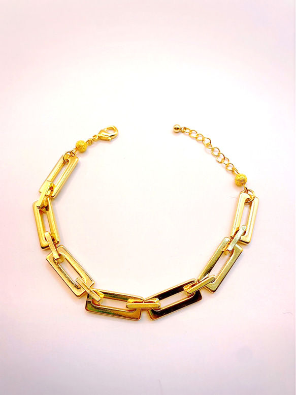 ash metalic bracelet（gold） 1枚目の画像