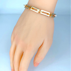 ash metalic bracelet（gold） 2枚目の画像