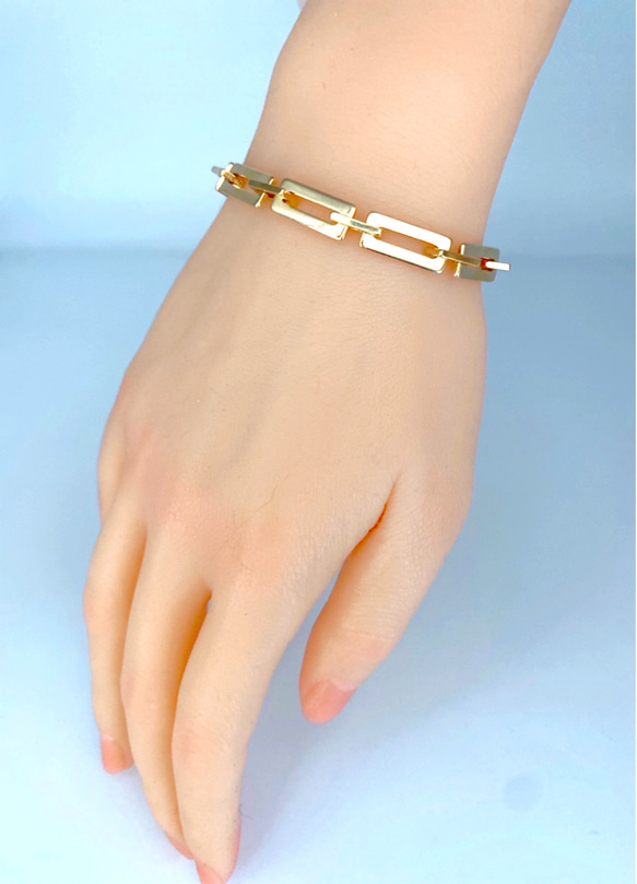 ash metalic bracelet（gold） 2枚目の画像