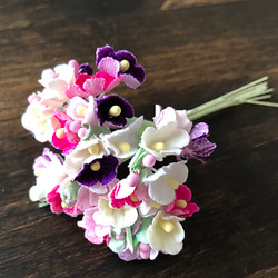 アンティーク 布花アソート D ワッペン・アップリケ chez poupee