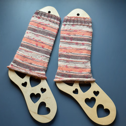 レッグウォーマー☆気仙沼‘’いちご‘’色＊洗濯機OK！ 1枚目の画像