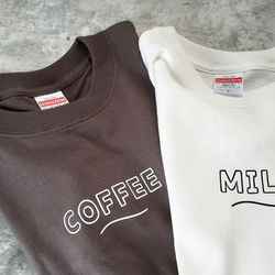 MILK COFFEE Tシャツ 90～160サイズ　キッズTシャツ　お揃い 1枚目の画像