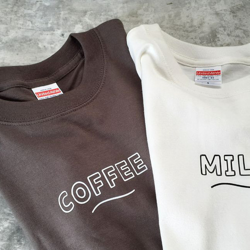 MILK COFFEE Tシャツ 90～160サイズ キッズTシャツ お揃い 子供服