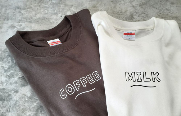 MILK COFFEE Tシャツ 90～160サイズ　キッズTシャツ　お揃い 1枚目の画像