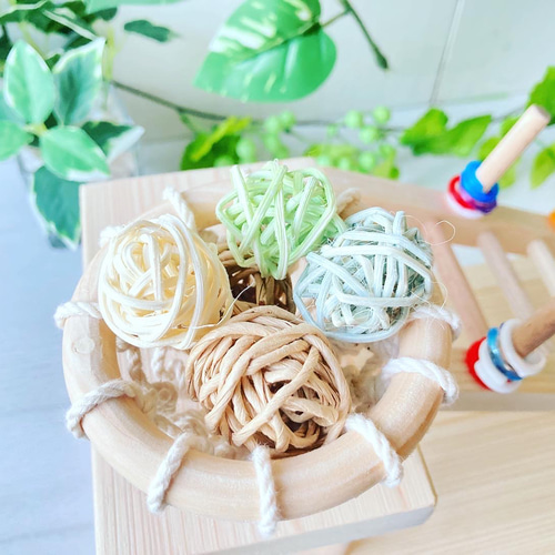 輪投げハシゴのバードアスレチック＆小鳥のポイ活セット ♪ おもちゃ