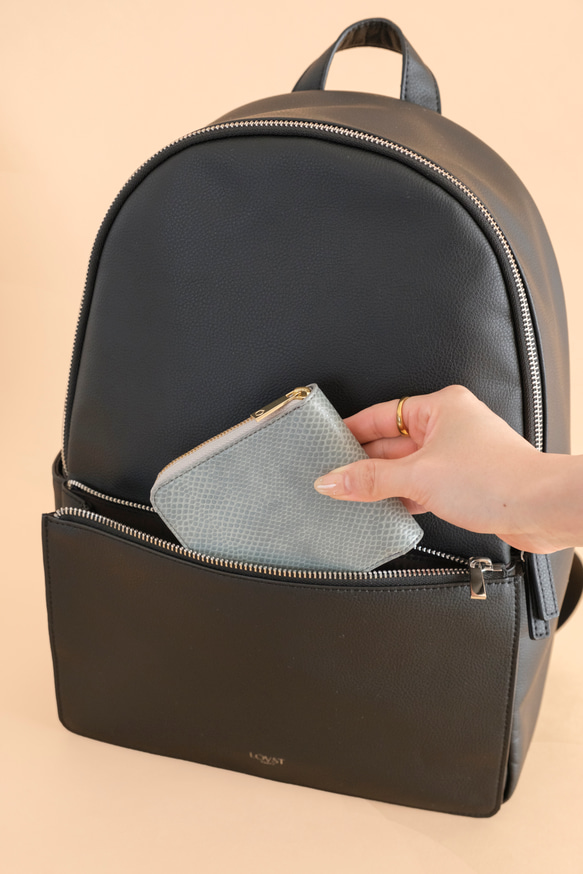 〈廃棄リンゴから生まれたレザーを使用！〉Apple Rucksack 14枚目の画像