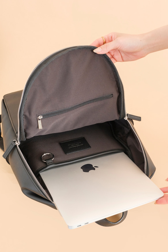 〈廃棄リンゴから生まれたレザーを使用！〉Apple Rucksack 12枚目の画像