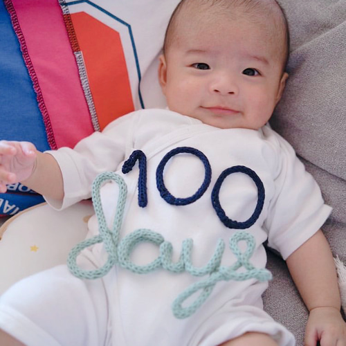 ウールレター 祝百日 100日祝い 翌日発送可 雑貨・その他 riichan 通販