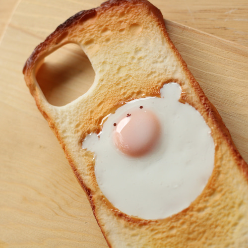 食品サンプル 目玉焼きトースト スマホケース ラピュタパン