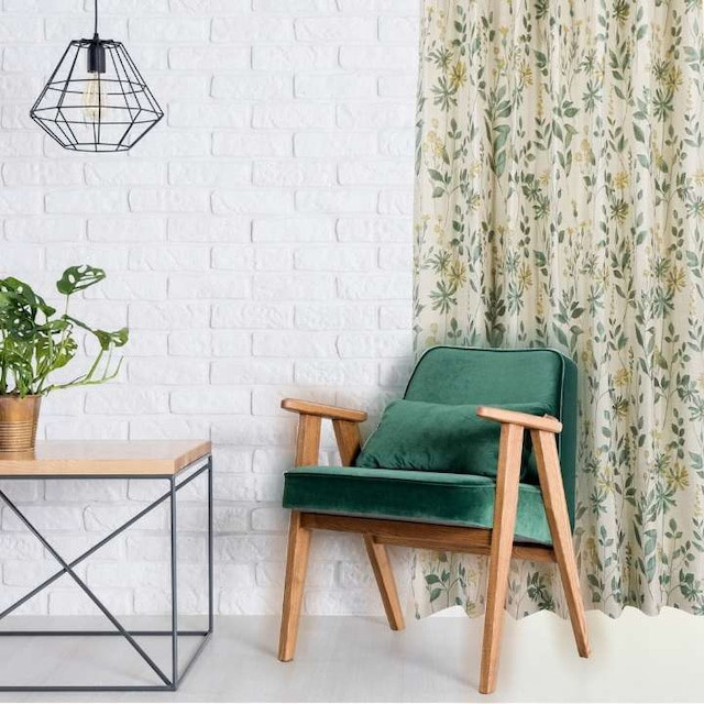 オーダーカーテン　ドレープカーテン　１枚　片開き　巾100㎝まで　NC4060