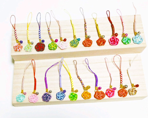 水引お守りストラップ｜彩り結び｜プチギフト・贈り物に｜個包装