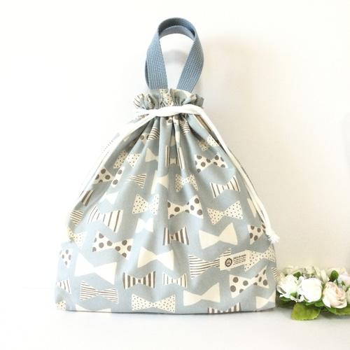 ♡ナチュラルリボン☆通園通学5点セット♡ 内側11号帆布仕上げ