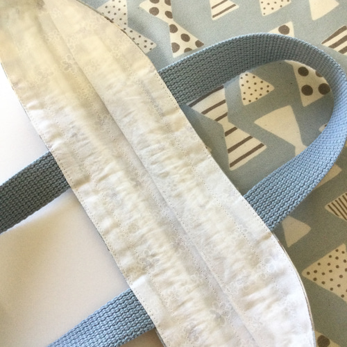 ♡ナチュラルリボン☆通園通学5点セット♡ 内側11号帆布仕上げ