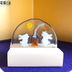 再販】餅つきうさぎ お月見 うさぎ 秋 中秋の名月 9月 半円 省